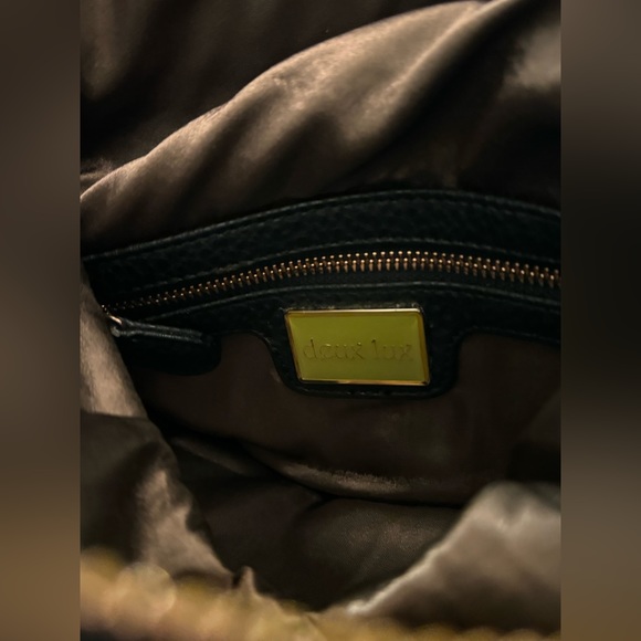 Deux Lux Black Leather Crossbody with Rose Gold Studded Detail - Picture 6 of 7